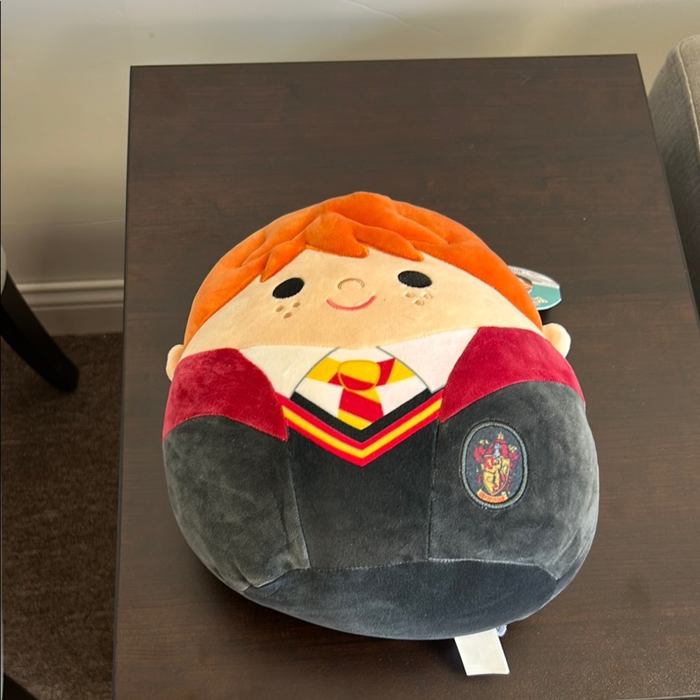 Squishmallows Orange and Black Pillow